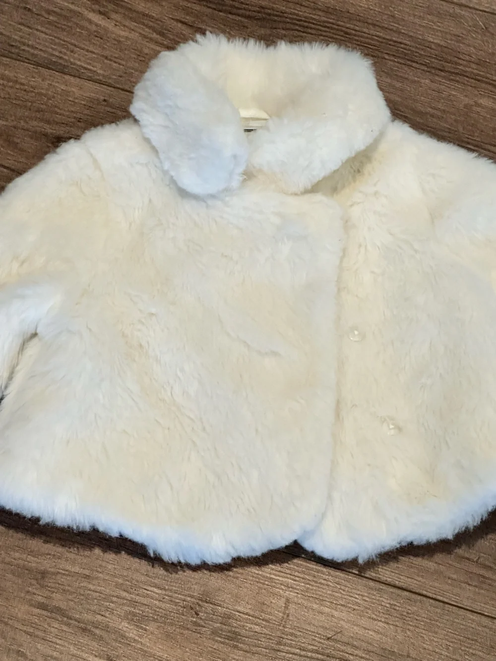 Janie and Jack Soft as Snow Faux  Fur Jacket Girls 5-6